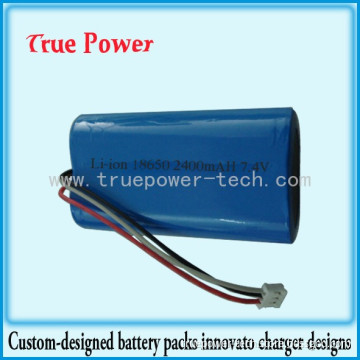 18650 Lithium Ion Battery Packs 7.4V 2400mAh